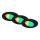 Briloner 7373-035 - KOMPLEKT 3x LED RGB Hämardatav süvistatav valgusti LED/4,9W/230V Wi-Fi Tuya + kaugjuhtimispult