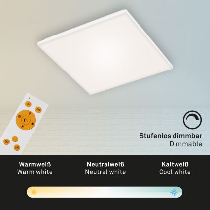 Briloner 7378-116 - LED Hämardatav laevalgusti FRAMELESS LED/24W/230V 3000-6500K + kaugjuhtimispult