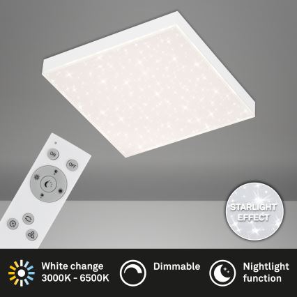 Briloner 7381-016 - LED Hämardatav laevalgusti STARRY SKY LED/15W/230V 3000-6500K + kaugjuhtimispult