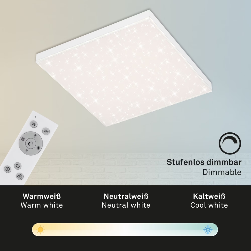 Briloner 7381-116 - LED Hämardatav laevalgusti STARRY SKY LED/24W/230V 3000-6500K + kaugjuhtimispult