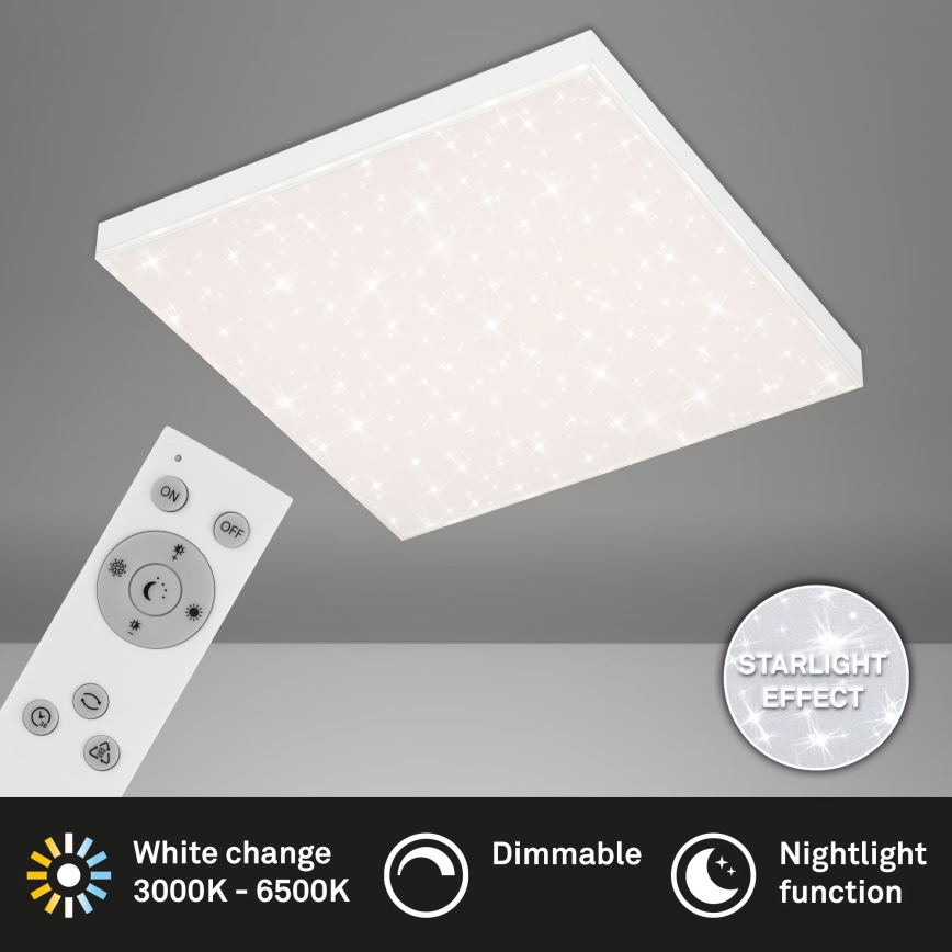 Briloner 7381-116 - LED Hämardatav laevalgusti STARRY SKY LED/24W/230V 3000-6500K + kaugjuhtimispult