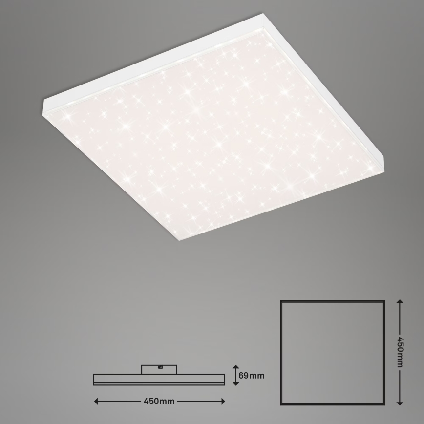 Briloner 7381-116 - LED Hämardatav laevalgusti STARRY SKY LED/24W/230V 3000-6500K + kaugjuhtimispult