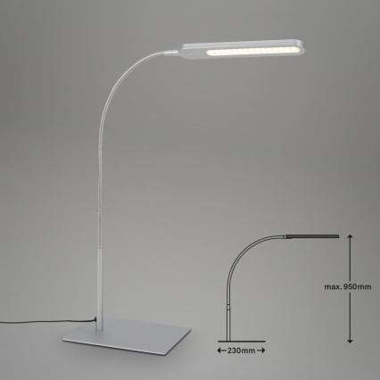 Briloner 7389-014 - LED Hämardatav puutetundlik flexible laualamp SERVO LED/8W/230V 3000/4000/6500K