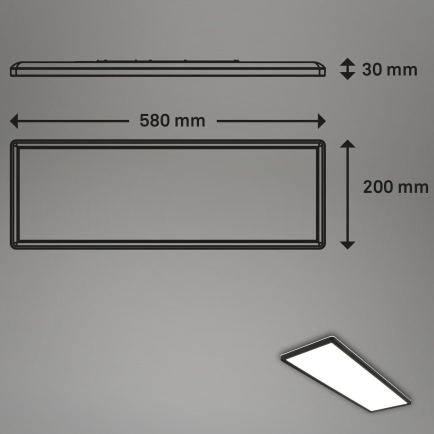 Briloner 7402-415 - LED Laevalgusti SLIM LED/22W/230V