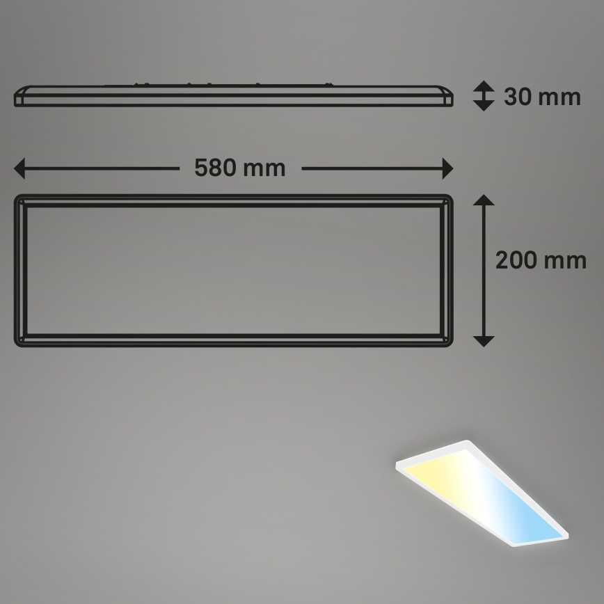 Briloner 7403-016 - LED Hämardatav laevalgusti SLIM LED/23W/230V 2700-6500K + kaugjuhtimispult