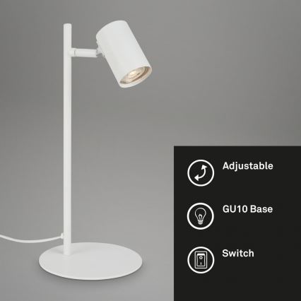 Briloner 7408-016 - Laualamp RETRO 1xGU10/9W/230V valge