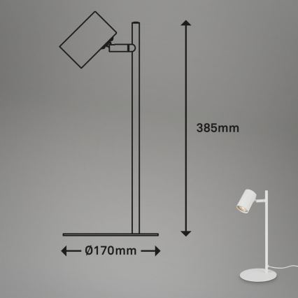 Briloner 7408-016 - Laualamp RETRO 1xGU10/9W/230V valge