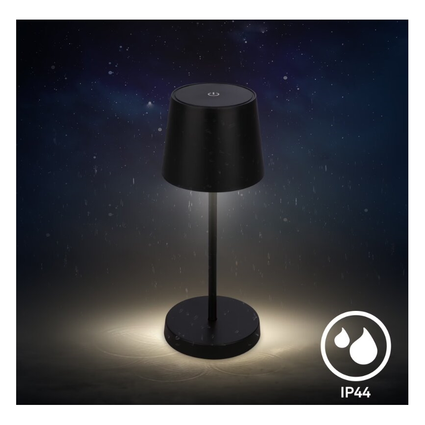 Briloner 7423015 - LED Hämardatav laetav väli laualamp LED/2,6W/5V IP44 2000 mAh must