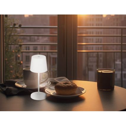 Briloner 7423016 - LED Hämardatav laetav väli laualamp LED/2,6W/5V 2000mAh IP44 valge