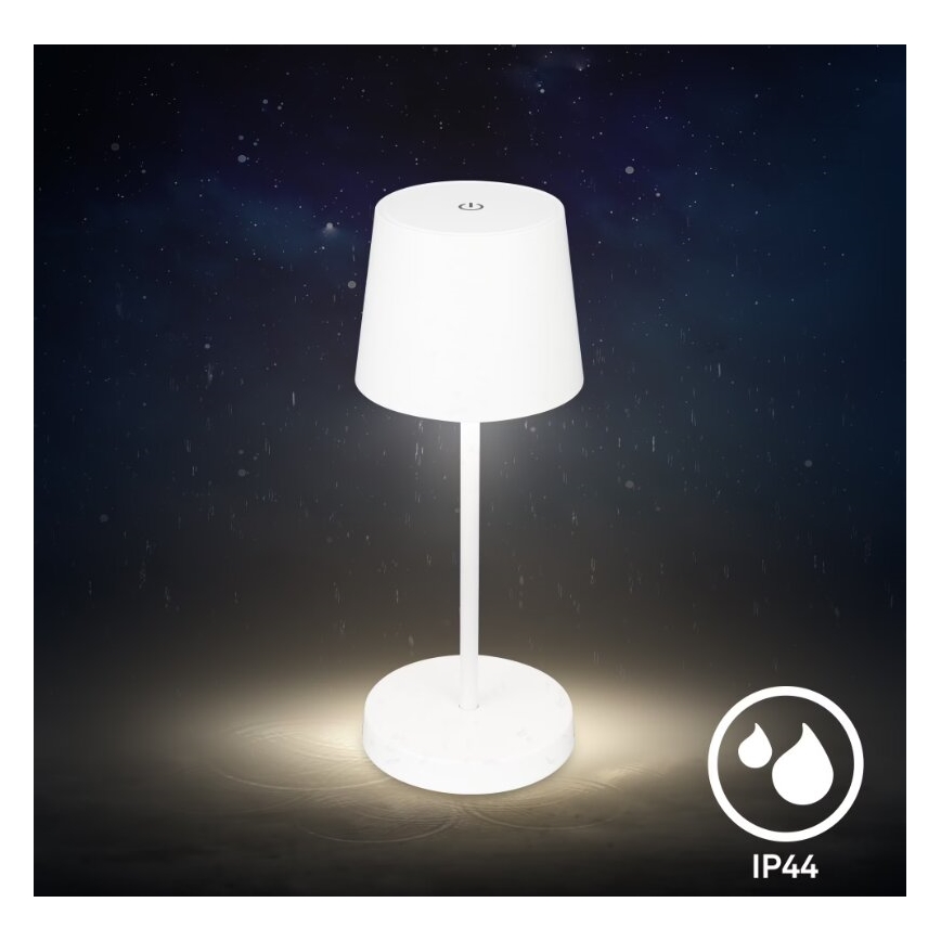 Briloner 7423016 - LED Hämardatav laetav väli laualamp LED/2,6W/5V 2000mAh IP44 valge
