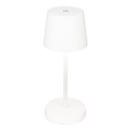 Briloner 7423016 - LED reguleeritav laetav välistingimustele sobiv lauavalgusti LED/2,6W/5V 2000mAh IP44 valge