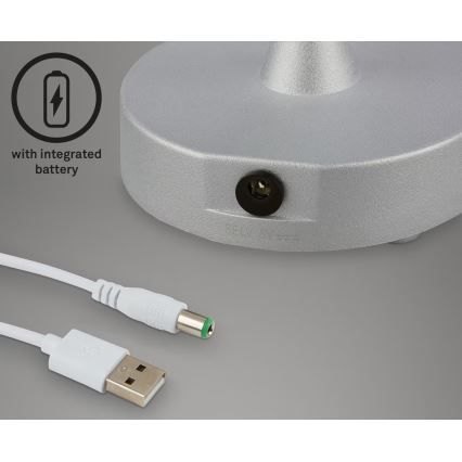 Briloner 7445-014 - LED Hämardatav laetav väli puutetundlik laualamp LED/3W/5V IP44 2000 mAh