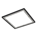Briloner 7457-414 - SLIM LED laelamp, 18 W/230 V, 4000 K, 29x29 cm, must