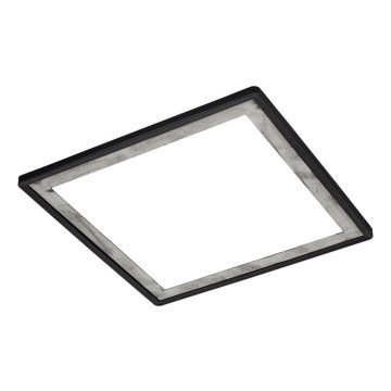 Briloner 7457-414 - SLIM LED laelamp, 18 W/230 V, 4000 K, 29x29 cm, must