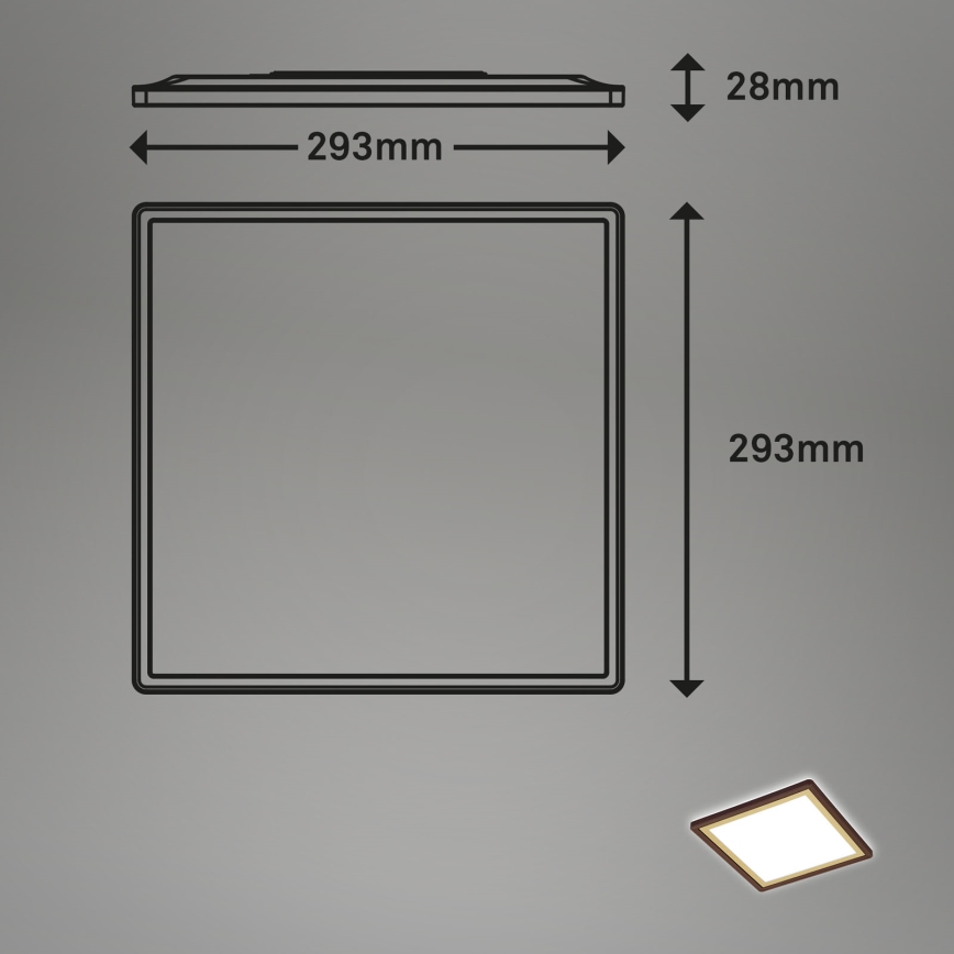 Briloner 7457-417 - LED Laevalgusti DECO LED/18W/230V