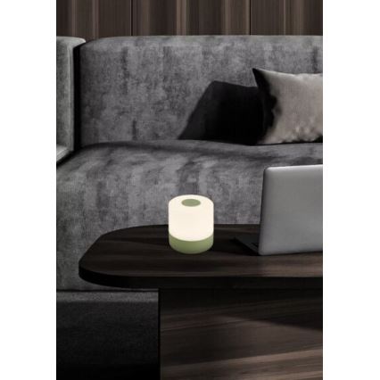 Briloner 7461019 - LED Hämardatav laetav väli laualamp LED/2W/5V IP44 1200 mAh roheline