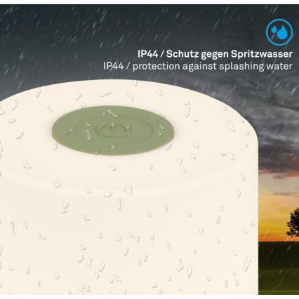 Briloner 7461019 - LED Hämardatav laetav väli laualamp LED/2W/5V IP44 1200 mAh roheline
