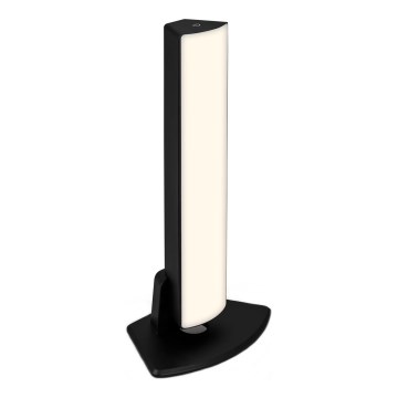 Briloner 7474-015 - LED Hämardatav puutetundlik laetav väli laualamp 2in1 LED/7W/5V 2x2200 mAh USB 3000K IP44 must