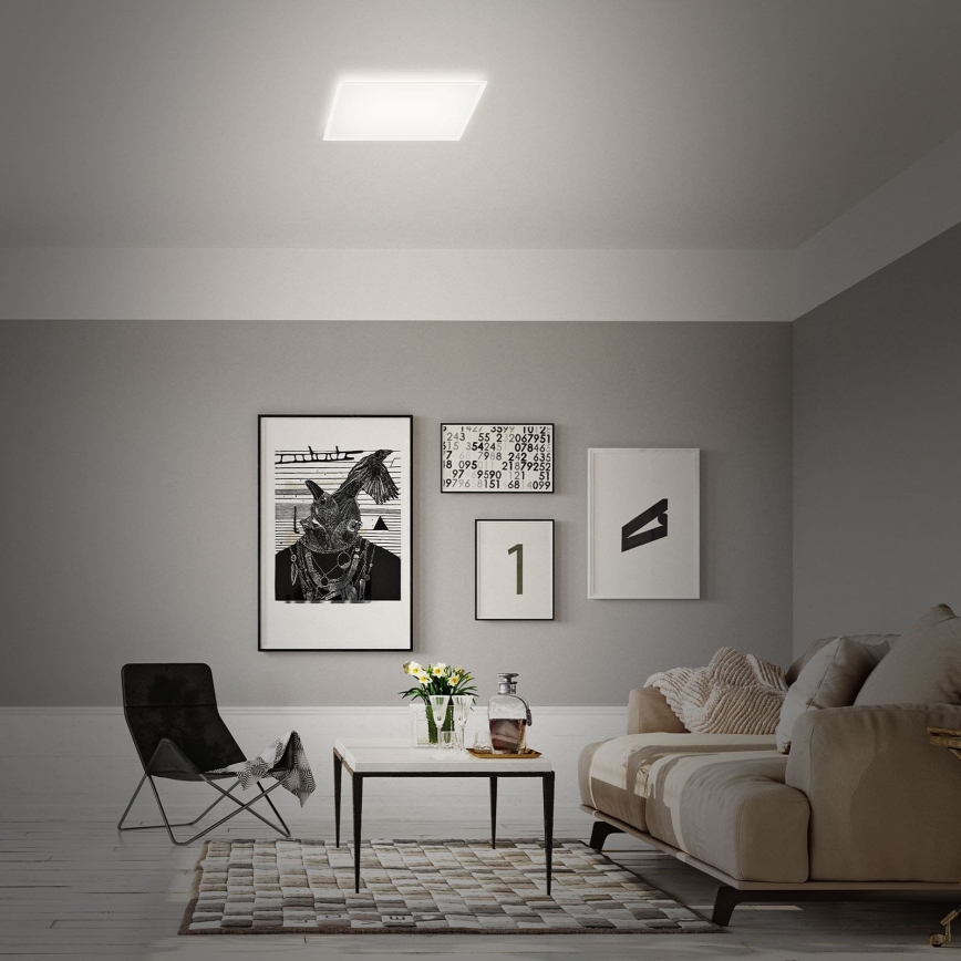 Briloner 7491-016 - LED RGBW hämardatav laelamp SMART LED/22W/230V 4000K 42x42 cm Wi-Fi Tuya + kaugjuhtimispult