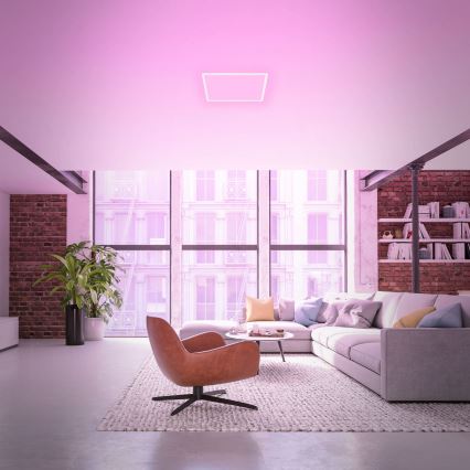 Briloner 7491-016 - LED RGBW hämardatav laelamp SMART LED/22W/230V 4000K 42x42 cm Wi-Fi Tuya + kaugjuhtimispult