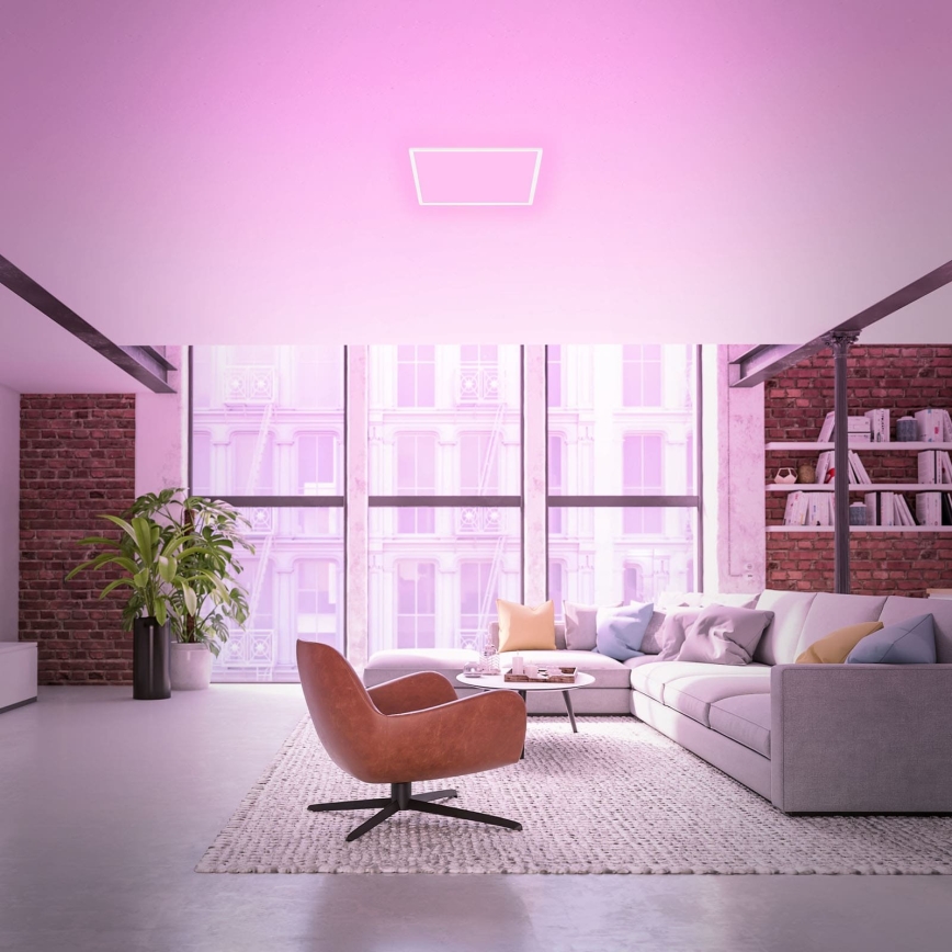 Briloner 7491-016 - LED RGBW hämardatav laelamp SMART LED/22W/230V 4000K 42x42 cm Wi-Fi Tuya + kaugjuhtimispult