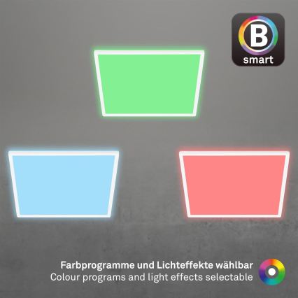 Briloner 7491-016 - LED RGBW hämardatav laelamp SMART LED/22W/230V 4000K 42x42 cm Wi-Fi Tuya + kaugjuhtimispult