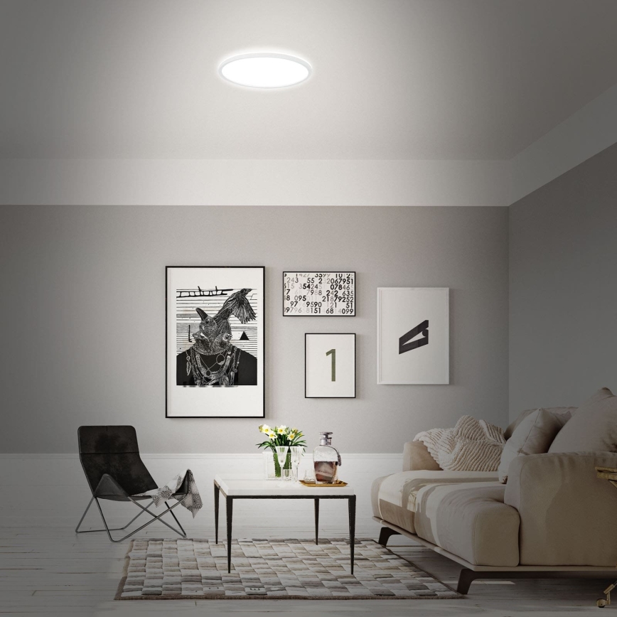Briloner 7494016 - LED RGBW hämardatav nutikas laelamp LED/22W/230V 4000K läbimõõt 42 cm Wi‑Fi Tuya + kaugjuhtimispult