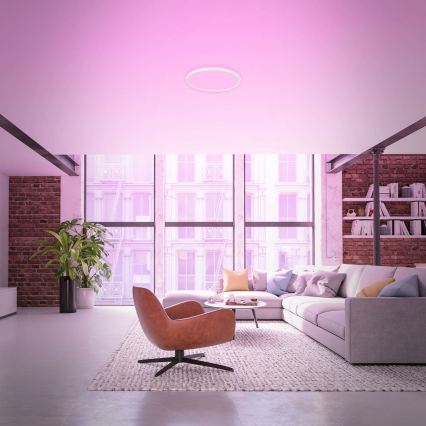 Briloner 7494016 - LED RGBW hämardatav nutikas laelamp LED/22W/230V 4000K läbimõõt 42 cm Wi‑Fi Tuya + kaugjuhtimispult