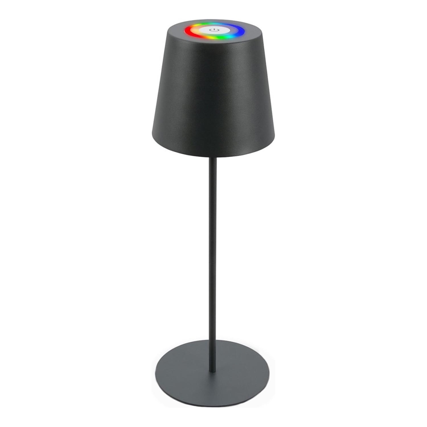 Briloner 7507015 - LED RGB Hämardatav laetav väli laualamp 2in1 LED/2,5W/5V IP44 antratsiit