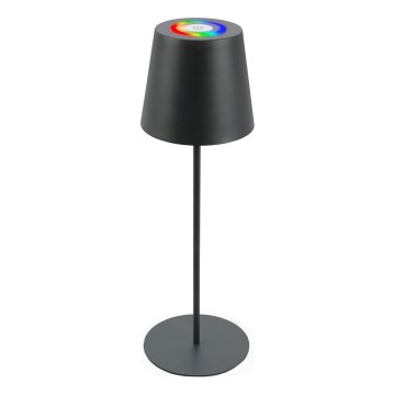 Briloner 7507015 - LED RGB hämardatav laetav välistingimustes laualamp 2-ühes LED/2,5W/5V IP44 1200 mAh antratsiit