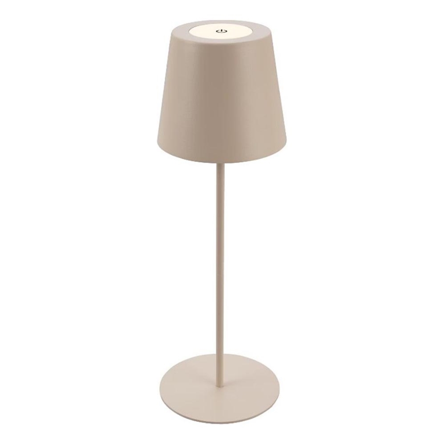 Briloner 7508011 - LED Hämardatav laetav väli laualamp 2in1 LED/2,5W/5V IP44 beež