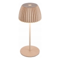 Briloner 7552-011 - LED hämardatav laetav puutega välilaualamp MINI LED/1,5W/5V IP44 1800 mAh beež
