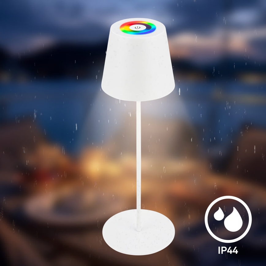 Briloner 7559016 - LED RGB Hämardatav laetav väljas kasutatav lauavalgusti COLORIS LED/3,5W/5V IP44 2000 mAh Wi-Fi Tuya