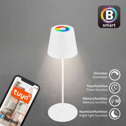 Briloner 7559016 - LED RGB Hämardatav laetav väljas kasutatav lauavalgusti COLORIS LED/3,5W/5V IP44 2000 mAh Wi-Fi Tuya