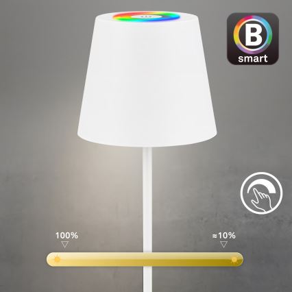 Briloner 7559016 - LED RGB Hämardatav laetav väljas kasutatav lauavalgusti COLORIS LED/3,5W/5V IP44 2000 mAh Wi-Fi Tuya