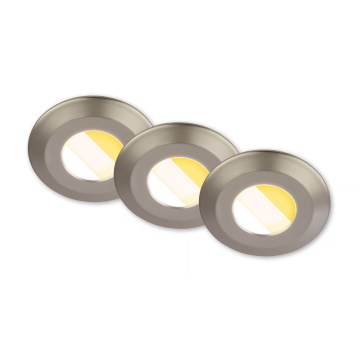 Briloner 7588032 - 3x LED-vannitoa süvisvalgustite komplekt KLIRA 1xLED/4,9W/230V 2500/3000/4000K IP44 mattkroom