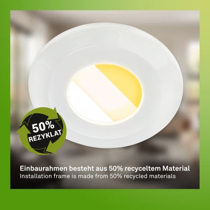 Briloner 7588036 - 3-osaline LED-vannitoa süvistatavate laevalgustite komplekt KLIRA LED/4,9W/230V 2500/3000/4000K IP44 valge