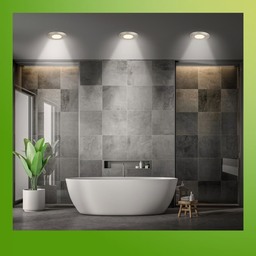 Briloner 7589032 - KOMPLEKT 3x LED hämardatav vannitoa süvistatav laevalgusti KLIRA LED/4,9W/230V IP44 mattkroom