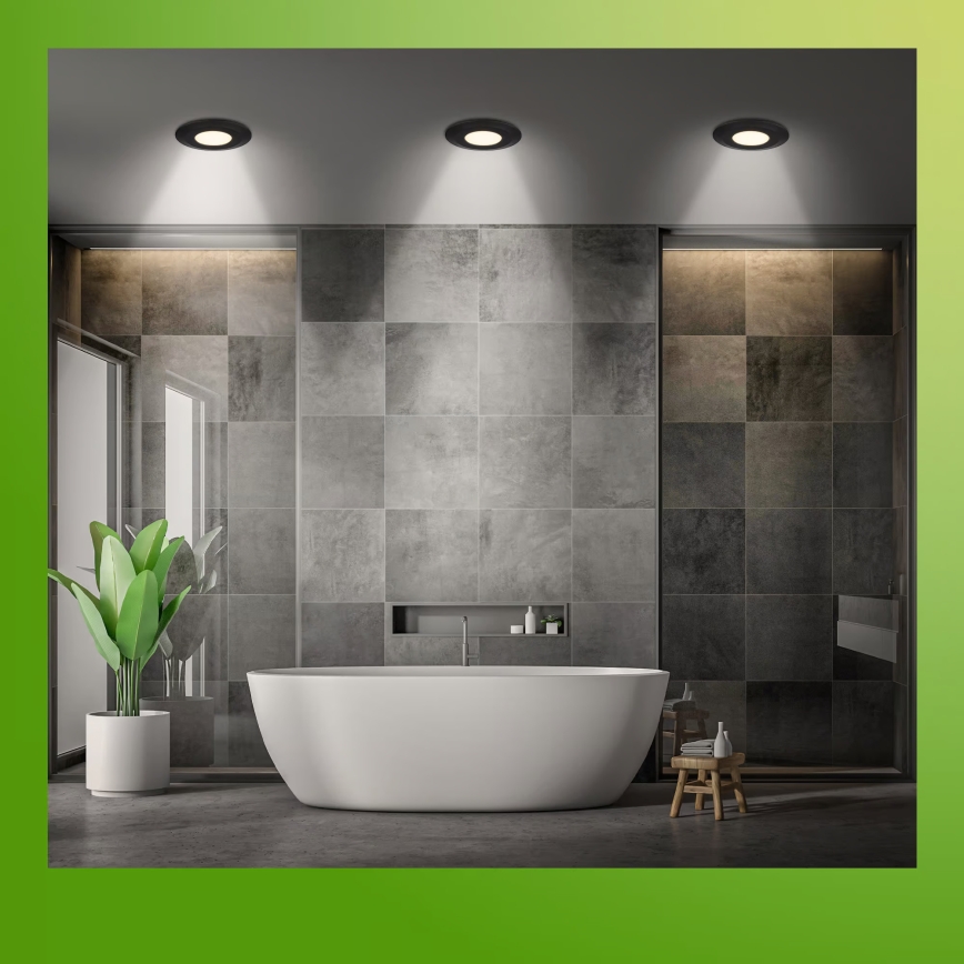 Briloner 7589035 - Komplekt 3xLED hämardatavad vannitoa lae sisseehitatavad valgustid KLIRA LED/4,9W/230V 2500/3000/4000K IP44 must