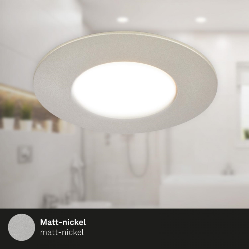 Briloner 7598032 - KOMPLEKT 3x LED Süvistatav valgusti vannituppa LED/4,9W/230V IP44 2700/4000/6500K matt kroom