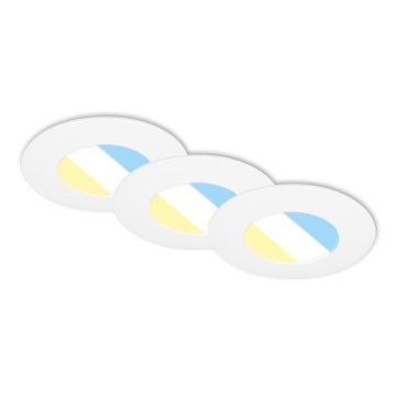 Briloner 7598036 - KOMPLEKT 3x LED Süvistatav valgusti vannituppa LED/4,9W/230V IP44 2700/4000/6500K valge