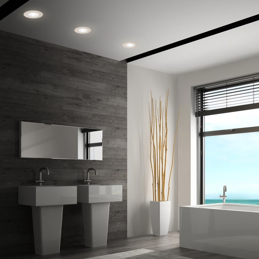 Briloner 7605032 - Komplekt 3xLED vannitoa laepessa paigaldatavad valgustid LED/4,9W/230V 2700/4000/6500K IP44 mattkroom