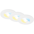 Briloner 7605036 - KOMPLEKT 3x LED vannitoa sisseehitatud laevalgustit LED/4,9W/230V 2700/4000/6500K IP44 valge