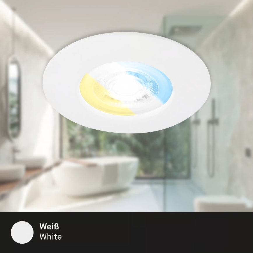 Briloner 7605036 - KOMPLEKT 3xLED vannitoa lae sisseehitatav valgusti 3xLED/4,9W/230V IP44 valge