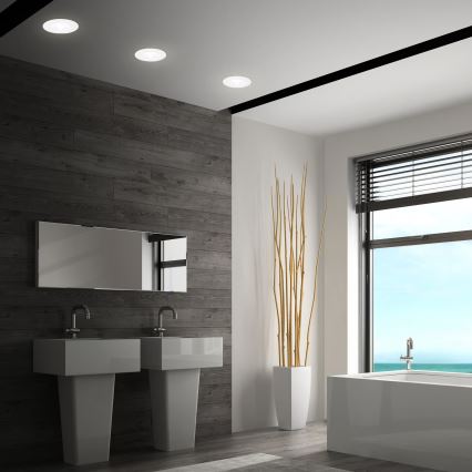 Briloner 7605036 - KOMPLEKT 3xLED vannitoa süvistatavad laevalgustid 3xLED/4,9W/230V 2700/4000/6500K IP44 valge