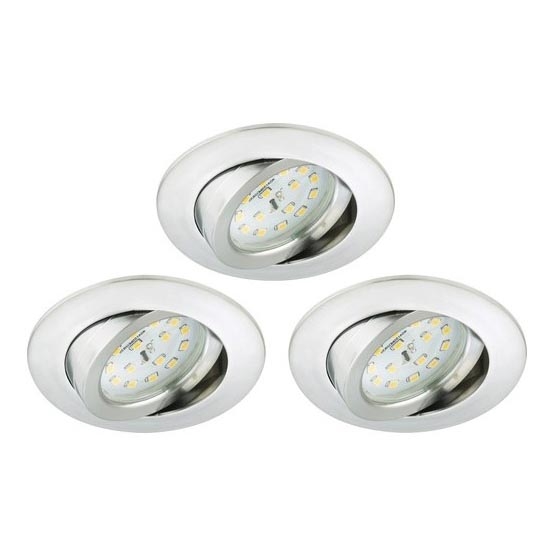 Briloner 8312-039 - KOMPLEKT 3x LED Süvistatav valgusti vannituppa LED/5W/230V IP23