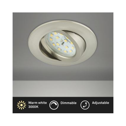 Briloner 8317-012 - hämardatav LED-vannitoa lae sisse süvistatav valgusti LED/5,5W/230V IP23 mattkroom