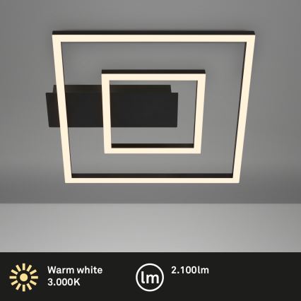 Briloner - FRAME LED laevalgusti, 22W/230V, 3000K, 30x32 cm, must