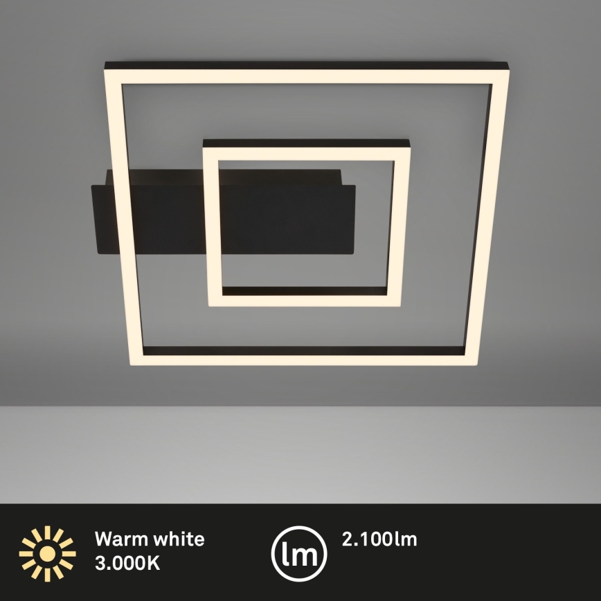 Briloner - FRAME LED laevalgusti, 22W/230V, 3000K, 30x32 cm, must