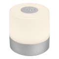 Briloner - hämardatav, laetav, puutetundlik välistingimustes kasutatav laualamp LED/2W/5V 2700K IP44 1200 mAh matistatud kroom